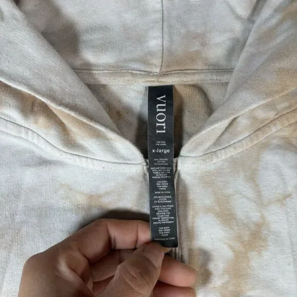 Vuori Womens Laguna Full Zip Hoodie Tie Dye Sweatshirt Logo Size XL Lounge - Picture 4 of 9